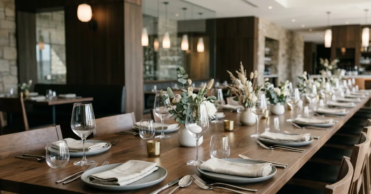Eventos privados y reservas de grupo en un restaurante