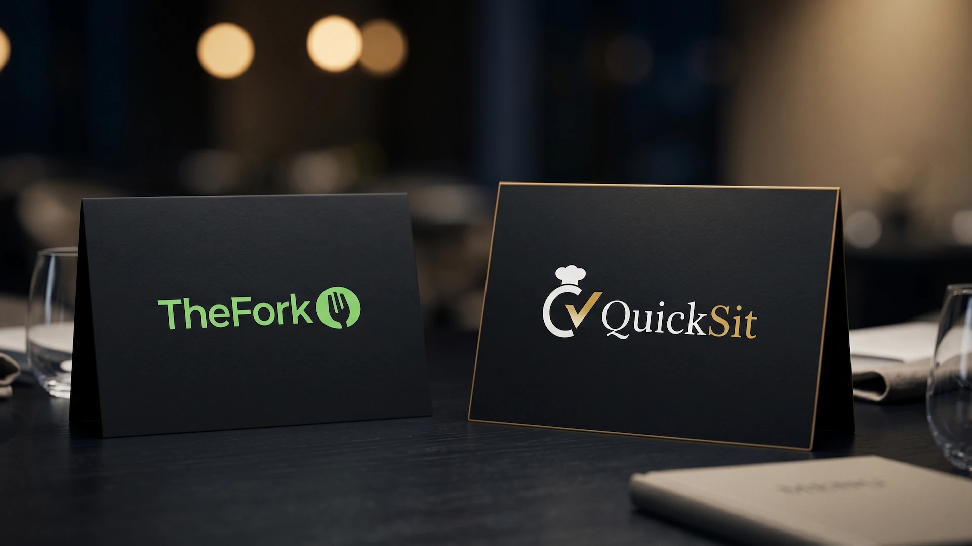 Comparativa visual entre TheFork y QuickSit: dos sistemas de reservas para restaurantes